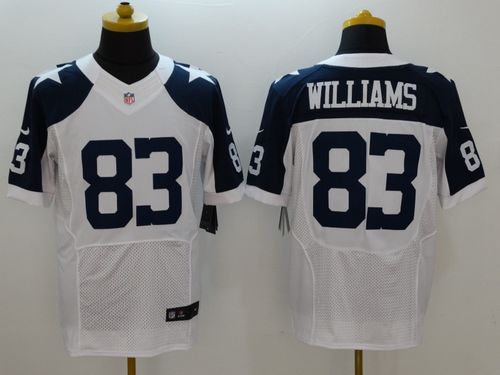 Nike Cowboys #83 Terrance Williams White Thanksgiving Throwback Men's Stitched NFL Elite Jersey